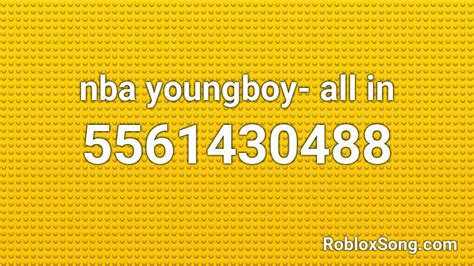 NBA Youngboy Roblox ID