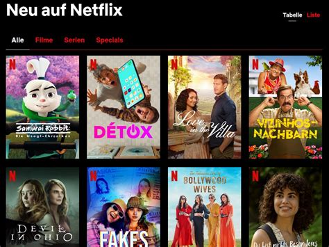 Netflix Filme und Serien Verleihen