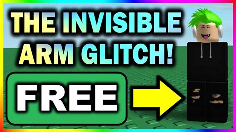 NEW! Invisible ARM GLITCH On Roblox! [FREE] - YouTube