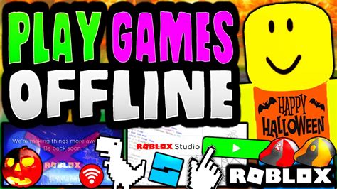 NEW! PLAYING ROBLOX GAMES OFFLINE! WITHOUT INTERNET 
