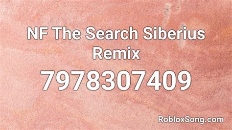 NF - The Search Roblox ID
