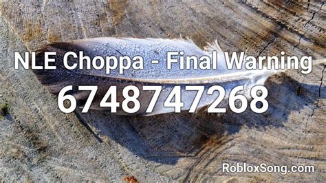NLE Choppa - Final Warning Roblox ID