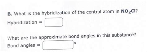 NO2Cl Hybridization