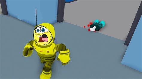 NOVO AMONG US em 3D! Bob Esponja no Roblox - YouTube