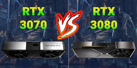 NVIDIA RTX 3070 vs. RTX 3080 tech specs