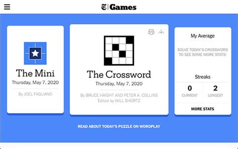 Screenshot of NY Times Crossword subscription page