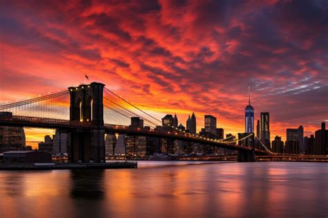 NYC skyline sunset