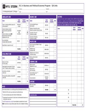 Nyu Stern Curriculum Worksheet