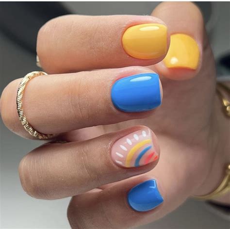 Nail Art Design Multiple Color