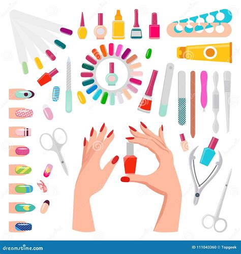 Nail Art Poster Samples Tools
