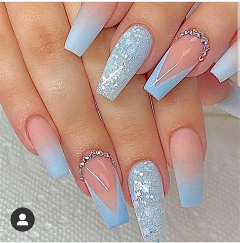 Light blue acrylic nails New Expression Nails