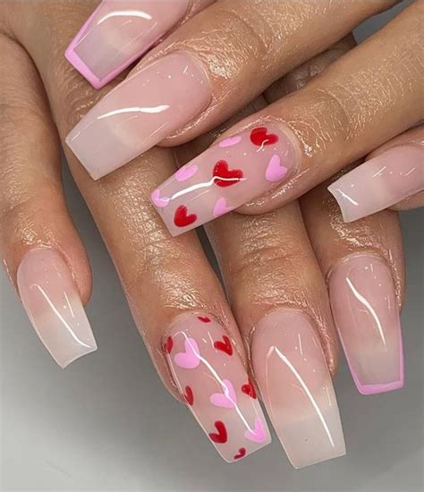 Get Ready For Valentine’s Day With Pink Acrylic Nails