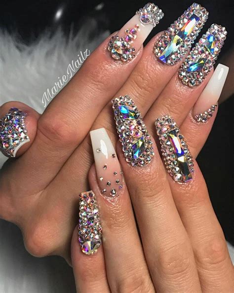 Pink nails Diamond nails, Long acrylic nails coffin, Summer acrylic nails