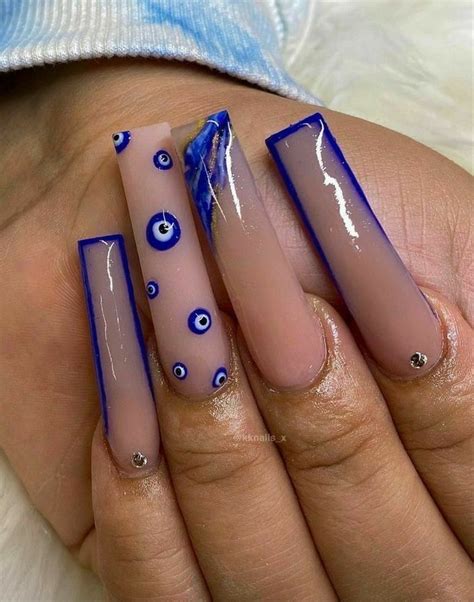 Nails Aesthetic Evil Eye: A Trending Nail Art In 2023