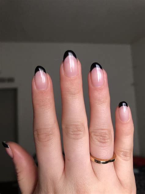 Nails Almond French Black: A Perfect Manicure For A Modern Look