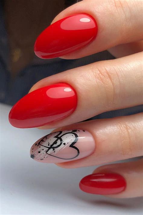 Nails Almond Red Design: A Trending Style In 2023