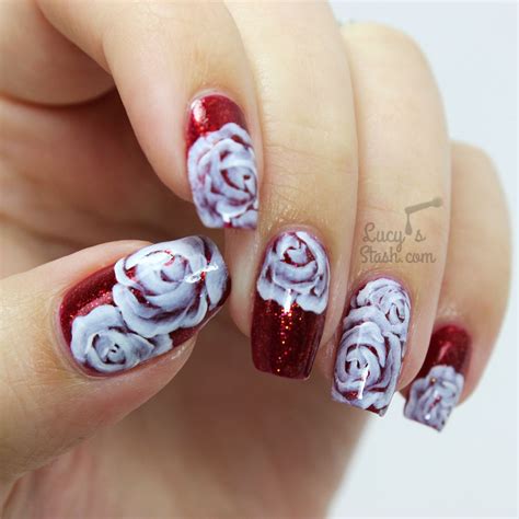 The Beauty Of Nails Art Rose
