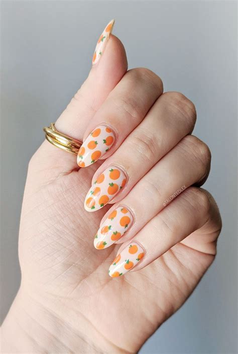 Nails Cute Orange: A Trending Color In 2023