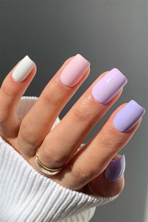 long simple nails in 2020 Light purple nails, Coffin nails long