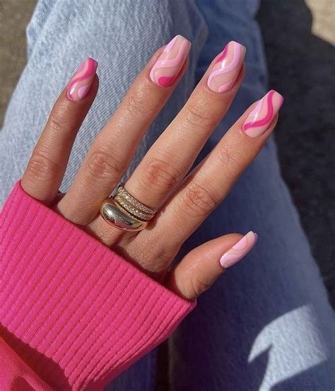 Love4NailArt EASY Pink Nail Art Design 4 Short Nails/Beginners (tutorial)