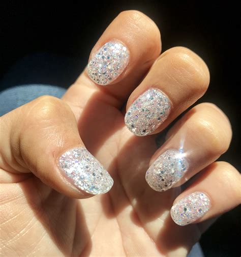 Silver Glitter Disney Nails Nails, Disney nails, Silver glitter