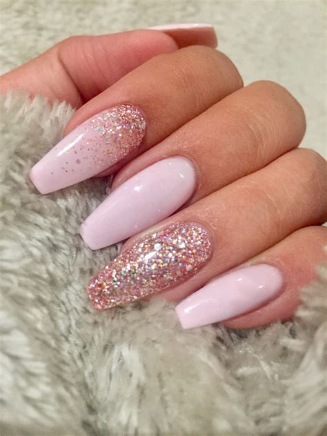 Nails Glitter Coffin: A Trendy Style That Will Make Your Nails Sparkle
