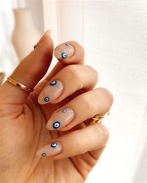 Nails Short Evil Eye: The Latest Trend In Nail Art