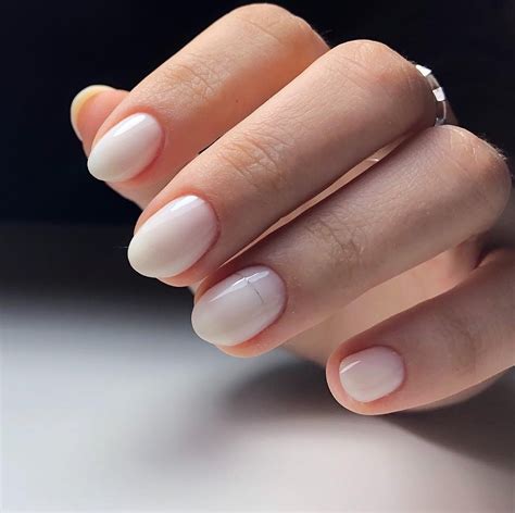 Short milky nails for May nailsspring Pink nails, Neutral nails