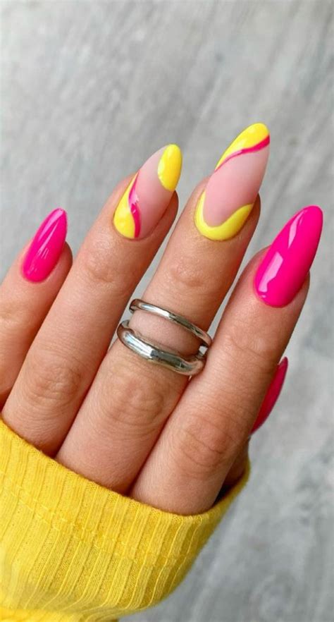 Nails Short Yellow And Pink: How To Get The Look