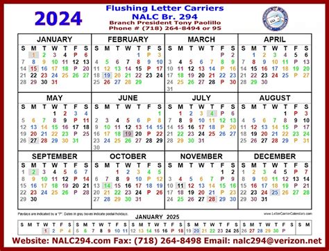 Nalc Calendar 2024 With Holidays
