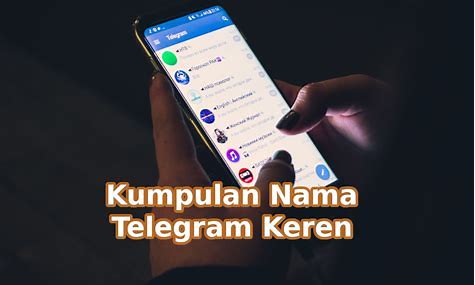 Nama Grup Telegram Sesuai Aktivitas