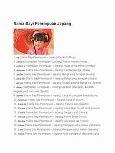 Nama Jepang untuk Anak Indonesia