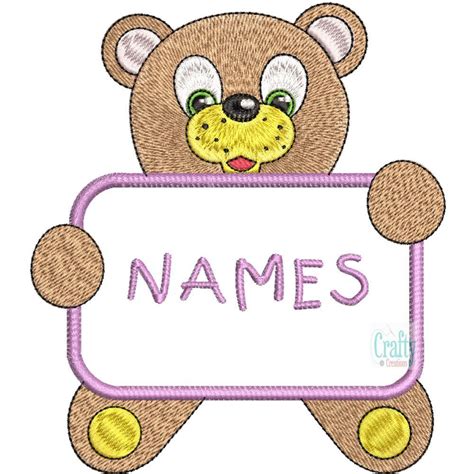 Name Tag Design For Kids Backpack