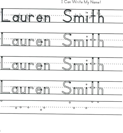 Name Writing Practice Printable