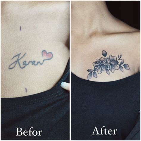 Name Cover Up Tattoo