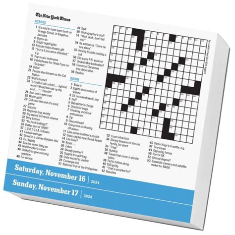 Name Found On A Calendar Crossword