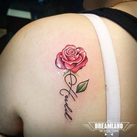 Name Tattoo Rose