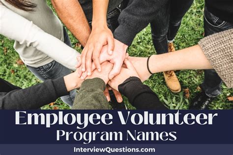 Names For Volunteer Programs