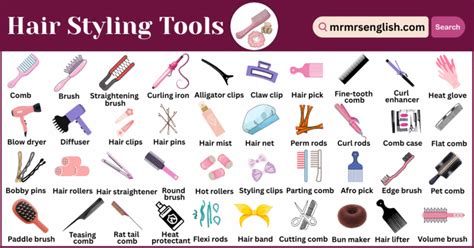 Names Of Hair Styling Tools