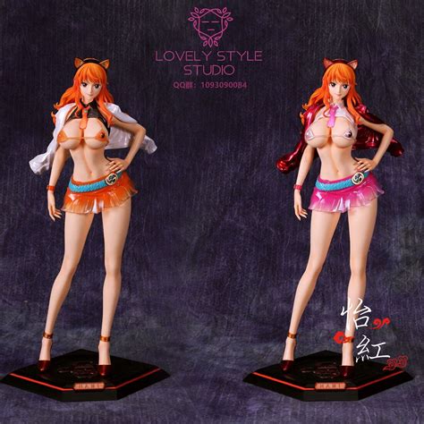 23cm Japanese anime figure one piece nami Pole dance action figre