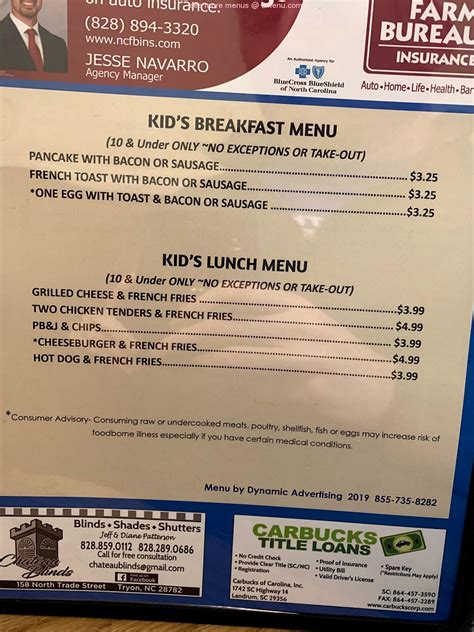 Indulge in Heavenly Delights at Nana's Kitchen: Explore the Palatable Menu in Tryon, NC