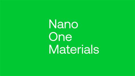 Nano One Materials Forum Impact