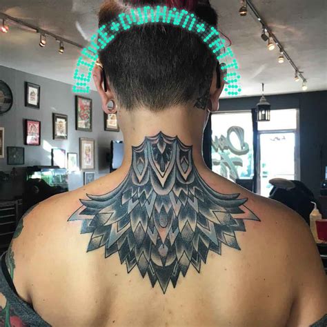 Nape Of Neck Tattoo