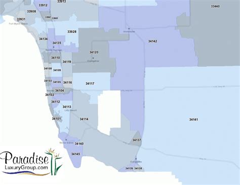 Naples Florida Zip Code Map Maping Resources