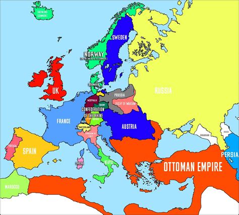 Napoleonic Europe 1812 Map Worksheet Answers