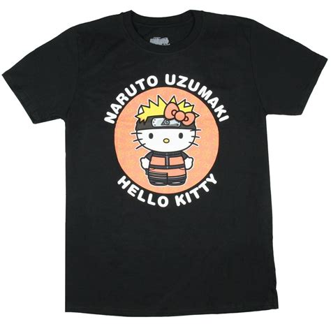 Get Your Kawaii Fix with Naruto x Hello Kitty Shirt!