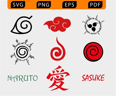 Naruto Anime Symbols