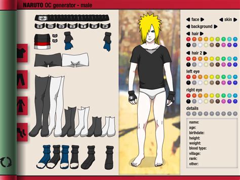 Naruto Character Creator Online