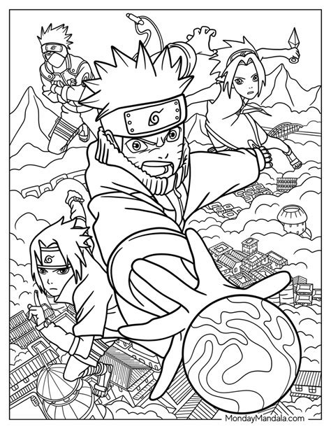 Naruto Manga Coloring Pages
