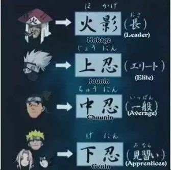 Naruto Ninja Ranks In Order